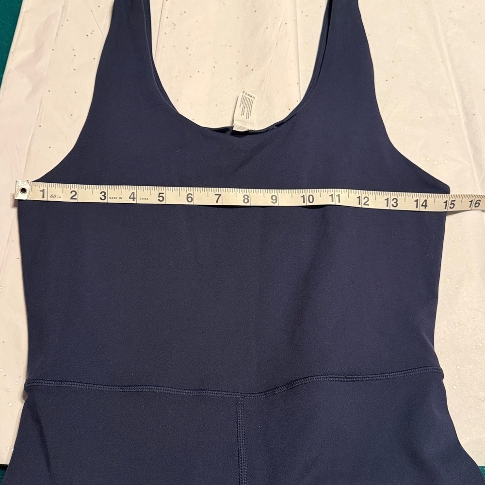 Yogalicious Lux Blue Sleeveless Romper - Picture 7 of 7